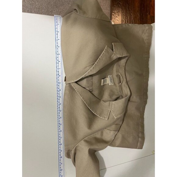 LL Bean Light Academia Beige Cotton Blazer - Picture 13 of 14